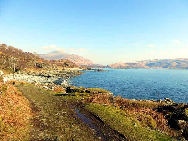 The track from Lochbuie to Glenbyre